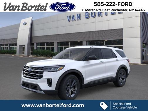 Star White Metallic Tri-Coat 2026 Ford Explorer Active