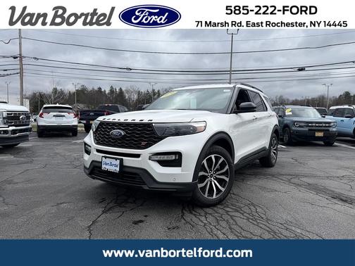 Star White Metallic Tri-Coat 2020 Ford Explorer ST