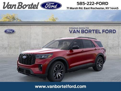 Rapid Red Metallic Tinted Clearcoat 2026 Ford Explorer ST-Line
