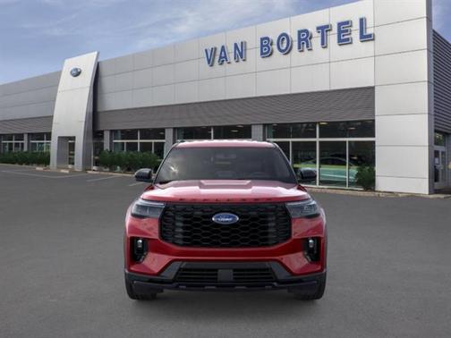 Rapid Red Metallic Tinted Clearcoat 2026 Ford Explorer ST-Line