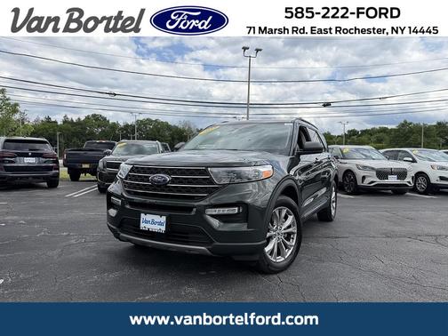Forged Green Metallic 2023 Ford Explorer XLT