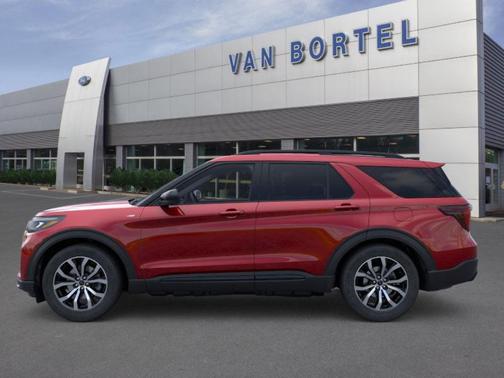 Rapid Red Metallic Tinted Clearcoat 2026 Ford Explorer ST-Line