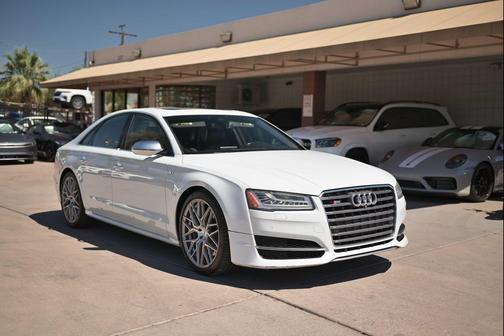 WHITE 2015 Audi S8 4.0T