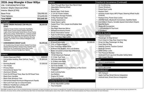 2026 Jeep Wrangler Sport