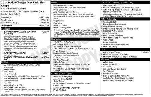 2026 Dodge Charger Scat Pack