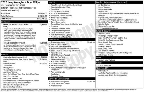 2026 Jeep Wrangler Sport