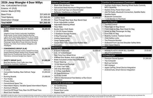 2026 Jeep Wrangler Sport