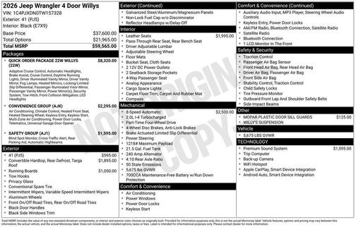 2026 Jeep Wrangler Sport