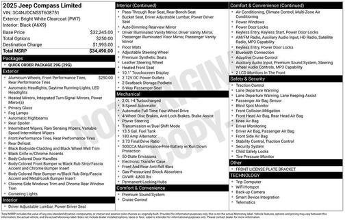 2025 Jeep Compass Limited
