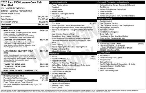 2026 RAM 1500 Laramie