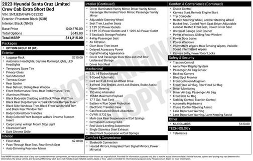 2023 Hyundai SANTA CRUZ 2.5T Limited