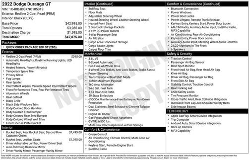 2022 Dodge Durango GT