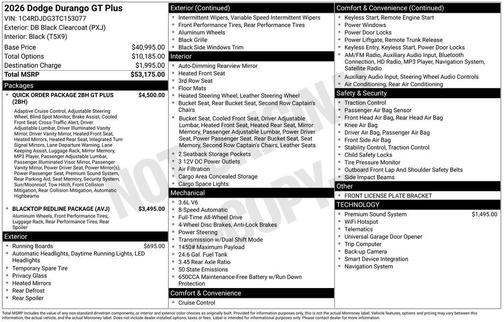 2026 Dodge Durango GT