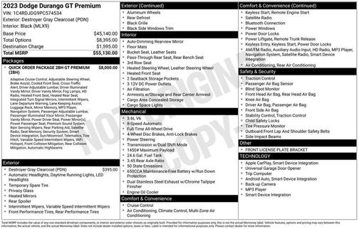 2023 Dodge Durango GT