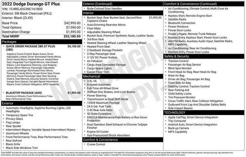 2022 Dodge Durango GT