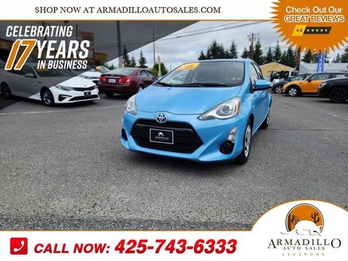 Blue 2015 Toyota Prius c Two