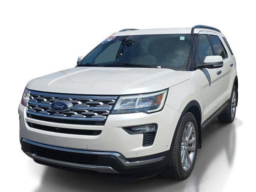 White Platinum Clearcoat Metallic 2018 Ford Explorer Limited