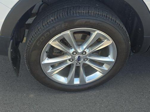 White Platinum Clearcoat Metallic 2018 Ford Explorer Limited