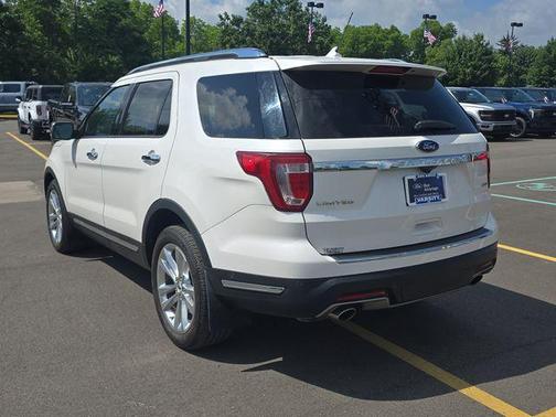 White Platinum Clearcoat Metallic 2018 Ford Explorer Limited