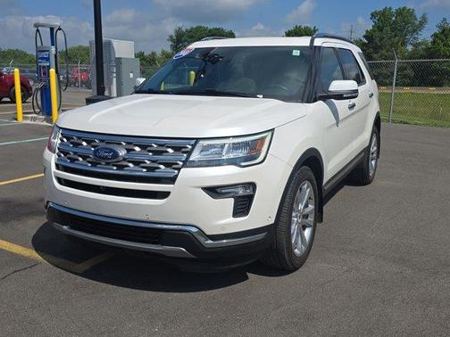 White Platinum Clearcoat Metallic 2018 Ford Explorer Limited