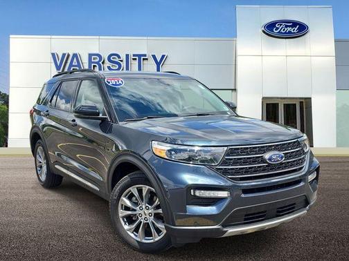 Blue Metallic 2024 Ford Explorer XLT