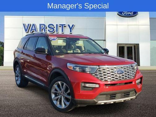 Rapid Red Metallic Tinted Clearcoat 2023 Ford Explorer Platinum