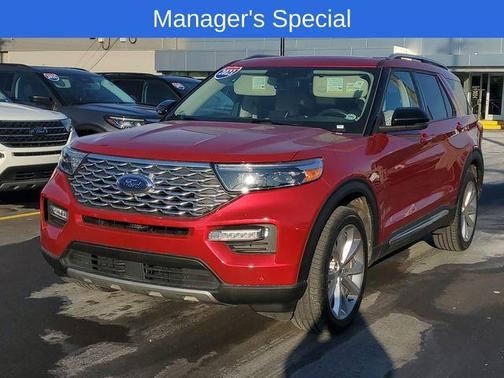 Rapid Red Metallic Tinted Clearcoat 2023 Ford Explorer Platinum