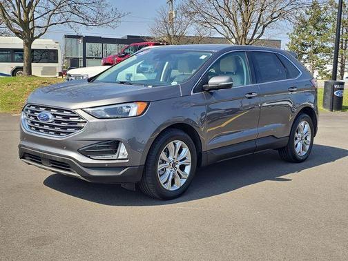 Carbonized Gray Metallic 2023 Ford Edge Titanium
