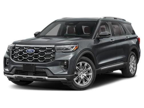 White 2026 Ford Explorer Platinum