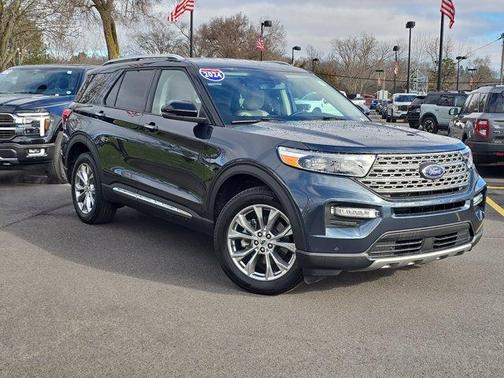 Stone Blue Metallic 2024 Ford Explorer Limited
