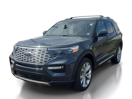 Blue Metallic 2023 Ford Explorer Platinum