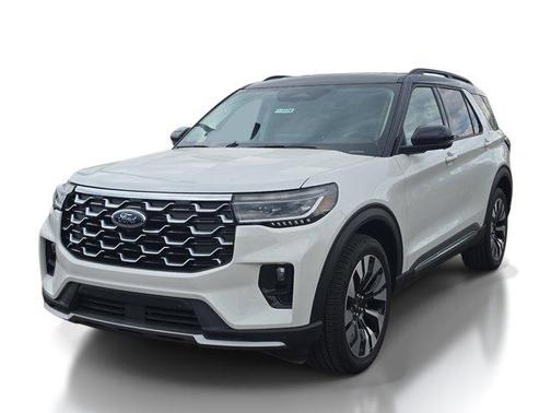 White Metallic 2026 Ford Explorer Platinum