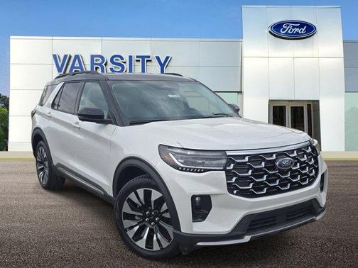 White Metallic 2026 Ford Explorer Platinum
