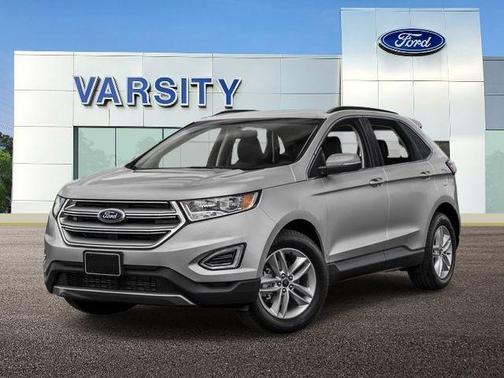 White Platinum Clearcoat Metallic 2017 Ford Edge Titanium