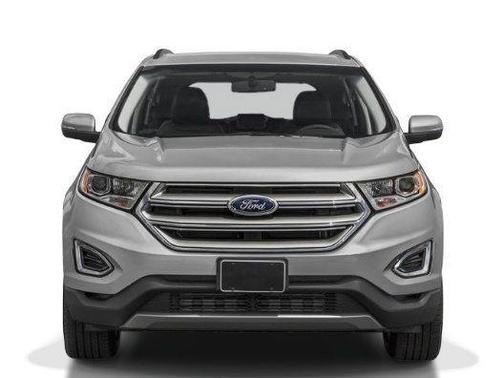 White Platinum Clearcoat Metallic 2017 Ford Edge Titanium