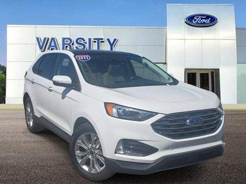 White Metallic 2023 Ford Edge Titanium