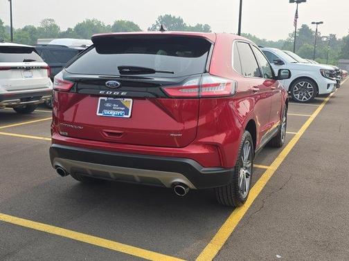 Red Metallic 2024 Ford Edge Titanium