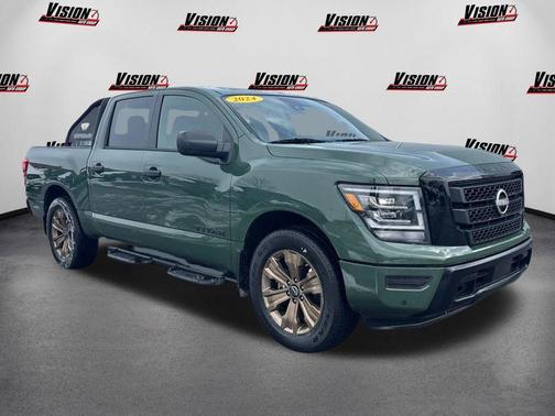 Tactical Green Metallic 2024 Nissan Titan SV