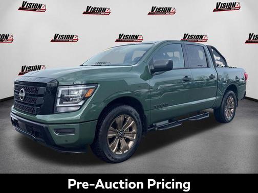 Tactical Green Metallic 2024 Nissan Titan SV