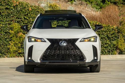 Ultra White With Obsidian Roof 2026 Lexus UX 300h F SPORT Design