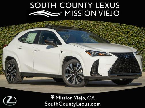 Ultra White With Obsidian Roof 2026 Lexus UX 300h F SPORT Design