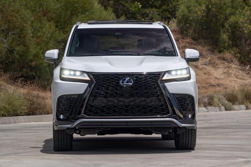 Ultra White 2026 Lexus LX 700h F SPORT Handling
