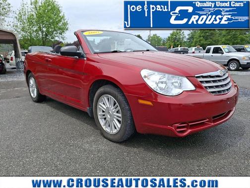 Inferno Red Crystal Pearlcoat/Black Cloth Top 2009 Chrysler Sebring Base