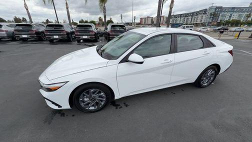 Serenity White 2025 Hyundai ELANTRA HEV Blue