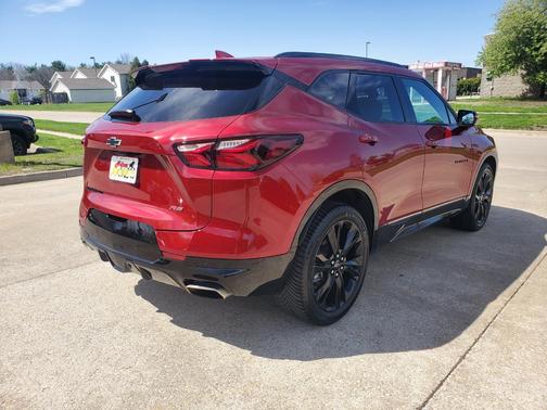 Red 2021 Chevrolet Blazer RS
