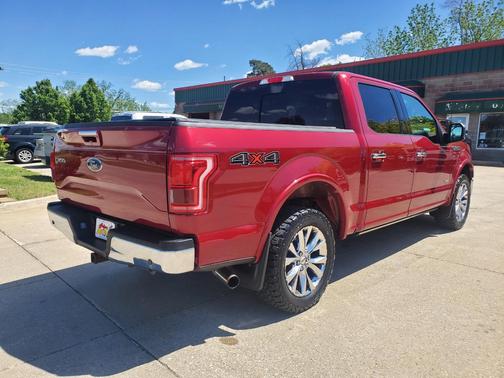Red 2015 Ford F-150 Lariat