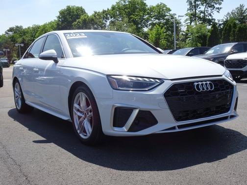 Glacier White Metallic 2023 Audi A4 S line Premium Plus