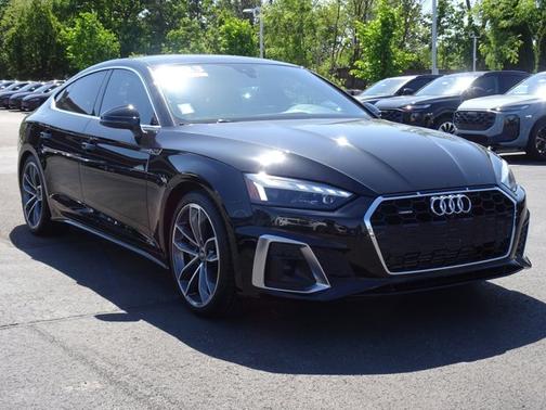Mythos Black Metallic 2023 Audi A5 Sportback S line Premium Plus