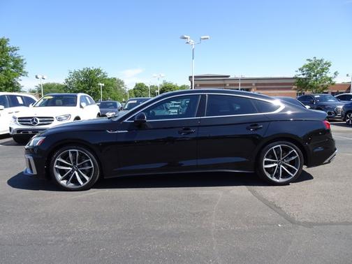 Mythos Black Metallic 2023 Audi A5 Sportback S line Premium Plus