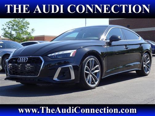 Mythos Black Metallic 2023 Audi A5 Sportback S line Premium Plus